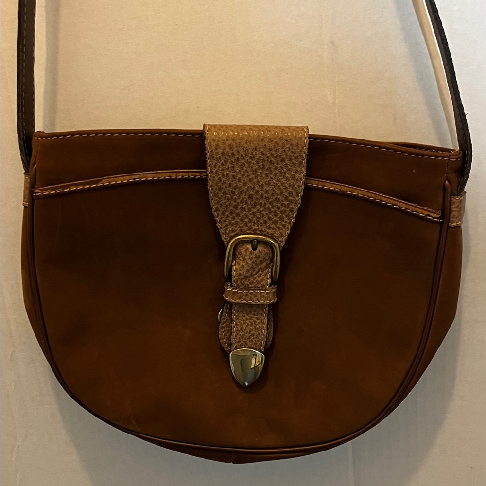 Peruzzi Elegant Brown Women's Messenger hand made calfskin Bag - Picture 4 of 13